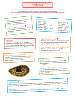 Entrees - Cantina Mexicana