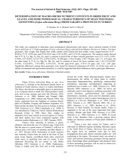 determination of macro-micro nutrient contents in dried fruit