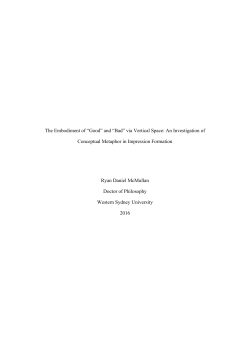 The Embodiment of &ldquo;Good&rdquo; and &ldquo;Bad&rdquo; via Vertical