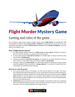 Casting and rules of the game