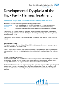 Developmental Dysplasia of the Hip