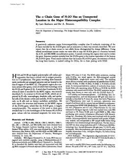 The c~ Chain Gene of H-20 Has an Unexpected Location in
