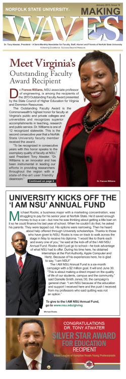Meet Virginia`s - Norfolk State University