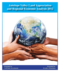 Antelope Valley Land Appreciation and Regional Economic Analysis