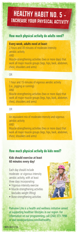 How Much Physical Activity Do Adults Need?