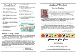 November Fun Facts - Courtyard Estates