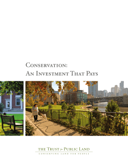 Conservation: An Investment That Pays