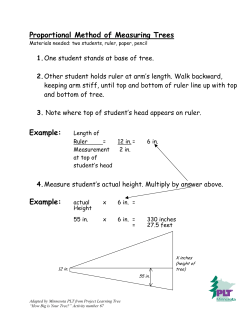 Proportional Method of Measuring Trees- PLT