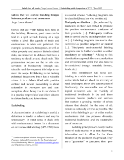 Labels that tell stories: building bridges between producers and