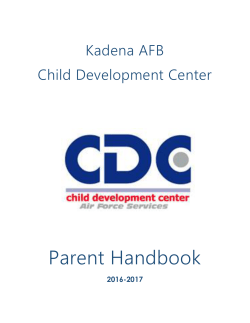 Kadena AB Child Development Center Handbook