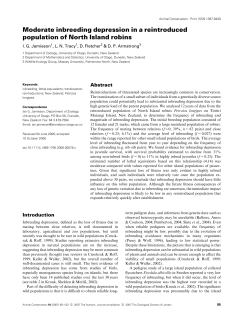 Moderate inbreeding depression in a reintroduced population of