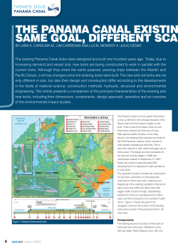 THE PANAMA CANAL EXISTIN SAME GOAL, DIFFERENT SCA