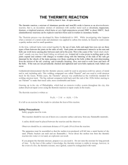 The Thermite Reaction