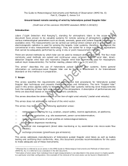 The Guide to Meteorological Instruments and Methods of