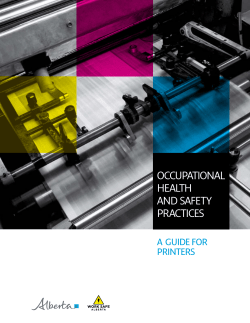 Occupational Health and Safety Practices: A Gude for Printers