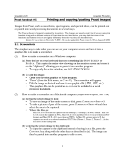 Printing and copying/pasting Praat images
