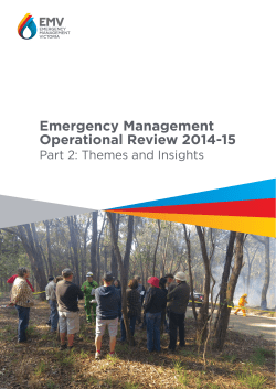 Emergency Management Operational Review 2014-15