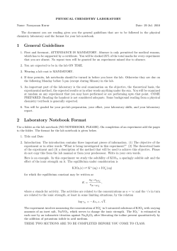Lab Guidelines