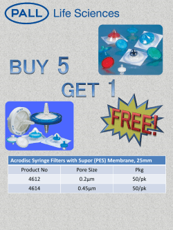 Acrodisc Syringe Filters with Supor (PES) Membrane, 25mm Product