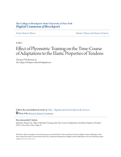Effect of Plyometric Training on the Time