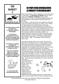 7. 10 Tips For Increasing A Child`s Vocabulary