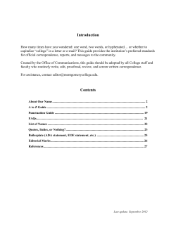 MC Style Guide