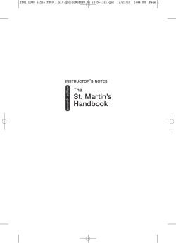 St. Martin`s Handbook
