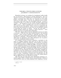 toward a twenty-first-century jacobson v. massachusetts