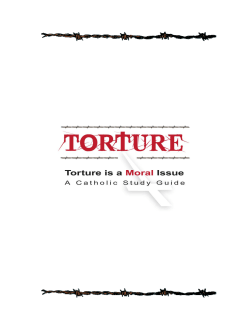 Torture is a Moral Issue - United States Conference of Catholic