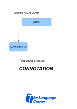 connotation - The Language Corner Madrid