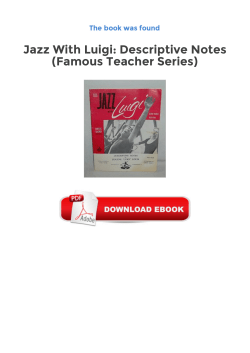 Jazz With Luigi: Descriptive Notes (Famous Teacher