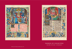 PASSION OF COLLECTING - Dr. J&ouml;rn G&uuml;nther Rare Books AG