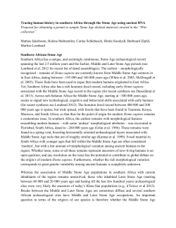 Tracing human history in southern Africa through the Stone Age