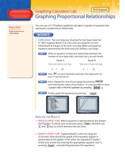 Graphing Proportional Relationships