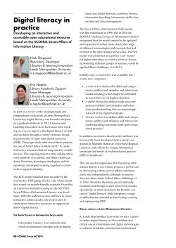 Digital literacy in practice