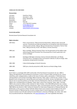 Curriculum vitae Henk Vinken