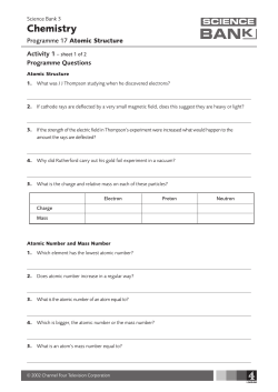 Activity Sheets 1, 2 and 3