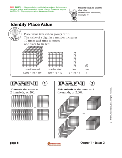 Identify Place Value - MathCoach Interactive