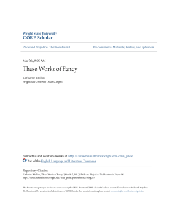 These Works of Fancy - CORE Scholar