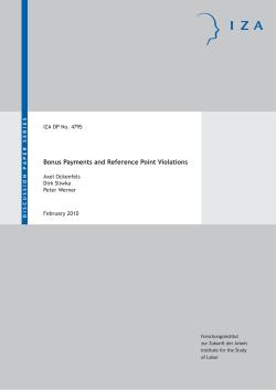 Bonus Payments and Reference Point Violations