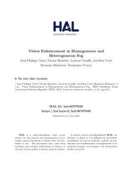Vision Enhancement in Homogeneous and Heterogeneous Fog