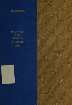 mohawksenecasetr00scad - QSpace