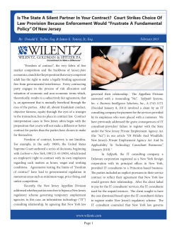 Is The State A Silent Partner In Your Contract? Court Strikes Choice