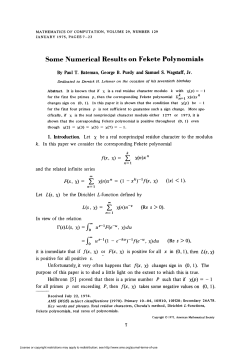 fix, x) = Z - American Mathematical Society
