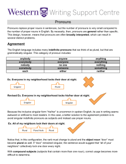 Pronouns