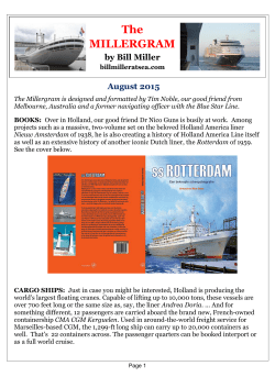 The MILLERGRAM - billmilleratsea.com
