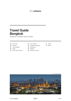 Bangkok | Lufthansa &reg; Travel Guide