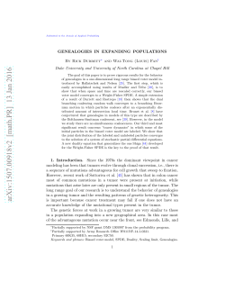 Genealogies in Expanding Populations