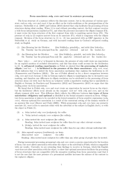 Focus associators only, even and most in sentence