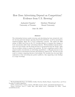 How Does Advertising Depend on Competition? Evidence from U.S.